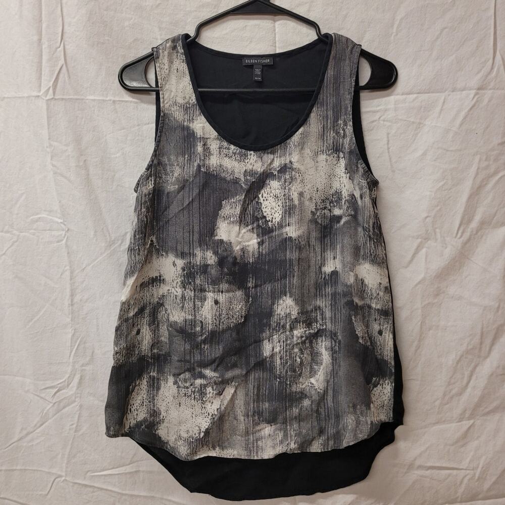 Eileen Fisher Dressy Tank 100% Silk XS
